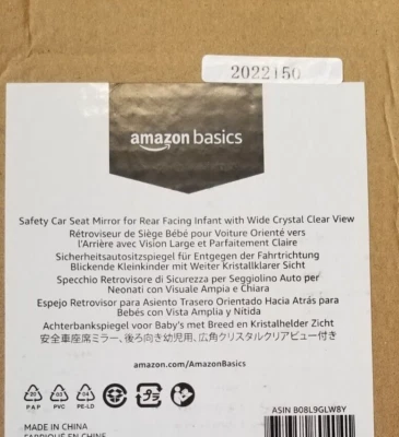 Amazon Basics Safety Car Seat Mirror for Rear Facing Infant (x2)