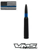 VMS 5" BACK THE THIN BLUE LINE POLICE 50 CAL BULLET ANTENNA FOR TOYOTA TUNDRA (for: Toyota)
