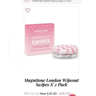 英國 Magnitone Wipeout Swipes 環保 重複使用 卸妝巾 卸妝棉 化妝棉