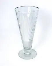 Cristal D'Arques Durand France CRA116 Optic Spiral Crystal Pilsner Glass NEW