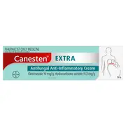 Canesten Extra Clotrimazole (10mg/g) Hydrocortisone (11.2mg/g) Antifungal Anti-Inflammatory Cream 30g