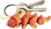 Articulated Fidget Toy, Dragon Keychain | Colorful Dragon Keychain | Hanging Ornaments for Car Keys, Dragon Bone Printed Keychain for and Adults