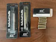 Montblanc Refills Rollerball Fine Point Black 16303C-Black & Ink Cartridges