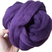 Purple Wool Roving, Spin and Felting Wool, Spin into Yarn, Needle Felt, Shep's