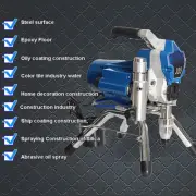 3 HP 3500 PSI AIRLESS PAINT SPRAYER 3 L/M 15 M HOSE SPRAY GUN WAND 5/17 5/19