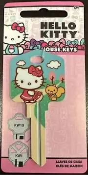 HELLO KITTY Sanrio Spring Time House Key Blank KW Keyway - Collectable