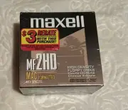 Maxell MF 2HD 3.5" High Density Floppy Disk MAC Formatted 10pk NEW