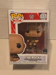 Funko Pop WWE THE ROCK # 137 NIB + PROTECTOR