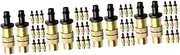 Generic 64pcs Low Pressure Misting Nozzle Copper Atomizing Sprayers for Gardening Outdoor Cooling and Irrigation Systems