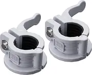 MAXRICH T Barbell Clamp 1 inch Multiple Sizes & Adjustable Weight Clips for Barbell Quick Release Barbell Clips|Barbell Collar Bar Locks for Weight Lifting (Gray)