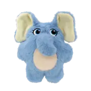 Kong Snuzzles Kiddos Elephant Small Loud Squeaker Plush Chewing Dog Toy Canine