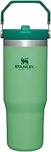 Stanley IceFlow Stainless Steel Tumbler - Vacuum Insulated Water Bottle for Home, Office or Car Reusable Cup with Straw Leak Resistant Flip Cold for 12 Hours or Iced for 2 Days, Jade, 30oz