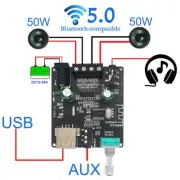 Bluetooth Power Amplifier Class Music Player Mini USB Sound Card App Digital AMP