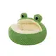 【愛而富L&R】Q版青蛙保暖寵物窩 (半棚款) 寵物床 寵物墊