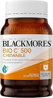 [Blackmores] Bio C 500 Chewable |Supports Immune System Health in Adults & Children| 200 Tablets