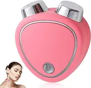 Microcurrent Facial Device Roller: Facial Device Against Wrinkles Face Massager Anti-Wrinkle Heart Shape Face Massager Face Device Cosmetic with 3 Gears USB Charging