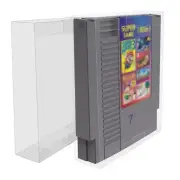 25x NINTENDO NES GAME CARTRIDGE - CLEAR PROTECTIVE BOX PROTECTOR DISPLAY CASE