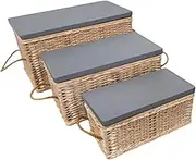 OGNAM TRUNK SET 3 pce storage rattan box and lid