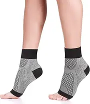 Plantar Fasciitis Compression Socks for Women & Men - Best Ankle Compression Sleeve, Provides Arch Support & Heel Pain Relief