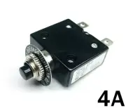 NEW 4 Amp Push Button Thermal Circuit Breaker 12-50V DC 125-250V Volt AC 4A