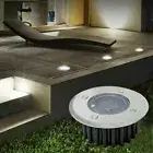 LED Solar Power Ground Lights Floor Decking Patio Outdoor Garden Lawn Path Lamp