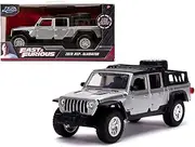 Jada Toys Fast and Furious 2020 Jeep Gladiator 1:32 Scale Diecast Model Car, Grey