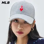 【MLB】可調式硬頂羊毛棒球帽 HEART系列 波士頓紅襪隊(3ACPH0136-43MGS)