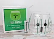 Final Fantasy Creature Cactuar Swinging Stemless Wine Glass 10oz