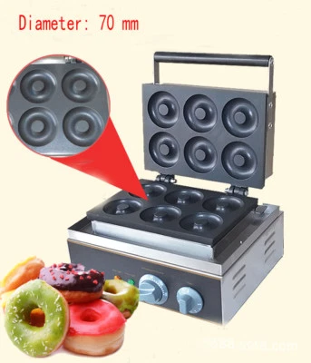 6 holes Electric Donut Maker Commercial Electric Cake Making Machine