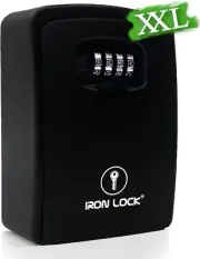 XXL Key Lock Box Wall Mount for Keys 4 Digit Combination with Resettable Code wi