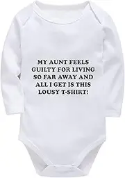 [WOOYONGING] My Aunt Feels Guilty For Living So Far Away Infant Outfits Long Sleeve Baby Boy Going Home Outfit Newborn White B