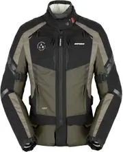 Spidi 4 Season Evo H2Out Ladies Motorcycle Textile Jacket, black-green, Size 2XL for Women Black Green