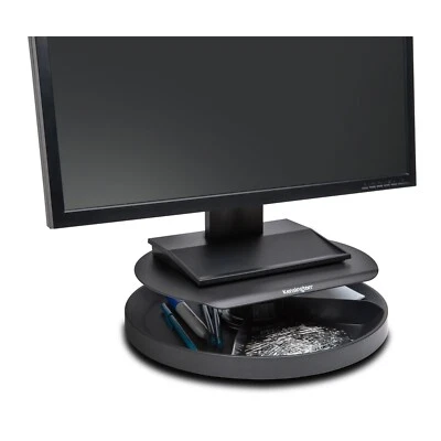 Kensington LCD Monitor Stand SmartFit Spin2 PC Desktop Organiser/Lift Up-to 24"