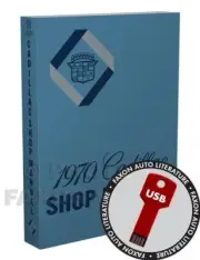 1970 Cadillac Shop Manual and Body Service USB Deville Eldorado Fleetwood Calais (for: Cadillac)