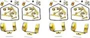 Mellisso 4X Motorcycle Carburetor Repair Kit Carburetor Rebuild Repair Kit for CB350 CL350 1970-1973