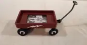 Malden Lighting Bolt Red Wagon picture frame with working wheels free standing