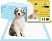 Dog Pee Pads: Super Absorbent & Leak-Proof Puppy Pads - Thicken Disposable Dog Training Pads Potty Pads for Dogs - Pee Pads for Doggie Cats Rabbits Quick Dry 24''x24'' Pack of 40