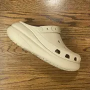 Crocs Classic Mega Crush Clog Bone Women's Beige Sandals Women’s Size 10 NEW