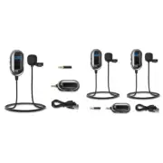 Wireless Lavalier Microphone System for Recording Videos Livestreaming