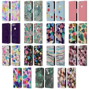 OFFICIAL NINOLA ABSTRACT 3 LEATHER BOOK WALLET CASE FOR GOOGLE PHONES