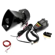 Car Horn Car Siren Speaker Vehicle Horn with Mic PA System Emergency Sound Am...