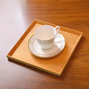 芬多森林 台灣檜木托盤 正方形 無上漆聞的到檜木香氣 托盤 置物盤 端盤 茶盤 實木餐盤 桌面收納盤 台灣製造 飾品盤