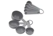 Measuring Cups Universal Spoon Set Soft Grip Kitchen Teaspoon Tablespoon 9 Piece