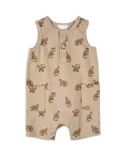 Firsts by petit lem Boys' Monkey Print Sleeveless Romper - Baby
