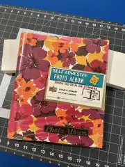 VTG Photo Album Self Adhesive Kmart Floral 10 Sheets 20 Pages - New Sealed