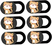 KONTONTY 6pcs Webcam Cover Slider for Privacy Protection for Laptop Tablet Easy Slide for Secure Webcam Use