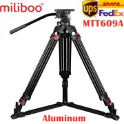 miliboo MTT609A Professional Heavy Duty Hydraulic Head Ball Tripod 15KG playload