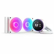 NZXT Kraken Elite 240 RGB RL-KR24E-W2 1 Cooling Fan/Radiator/Pump - Processor - 2127.2 L/min Maximum Airflow - 2400 rpm - Liquid Cooler Cooler - - -