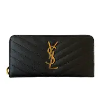 在飛比找momo購物網優惠-【YSL】SAINT LAURENT Monogram 魚子