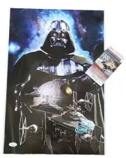 Greg Horn Signed VARIANT 19x13Litho Darth Vader Star Wars Galactic Empire JSACOA